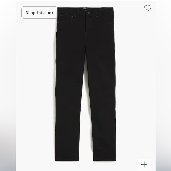 J crew Petite curvy essential straight black jean in all-day stretch - Picture 4 of 5